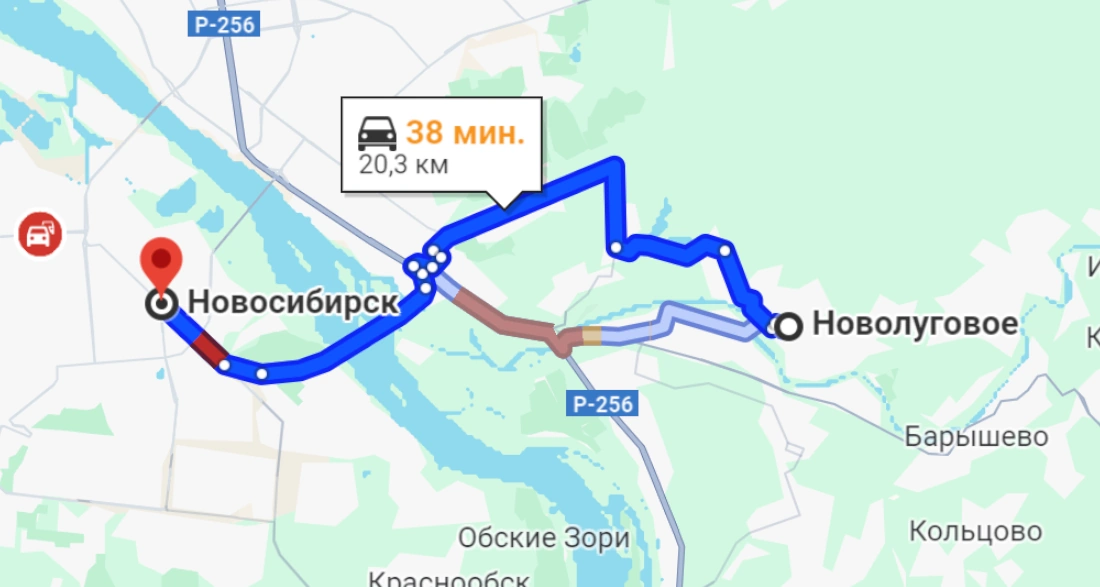 Новолуговое — Новосибирск